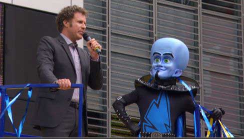 Will Farrell with alter ego MegaMind